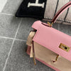 KELLY 25 TOGO LEATHER ROSE CONFETTI WITH GOLD HARDWARE (GHW)