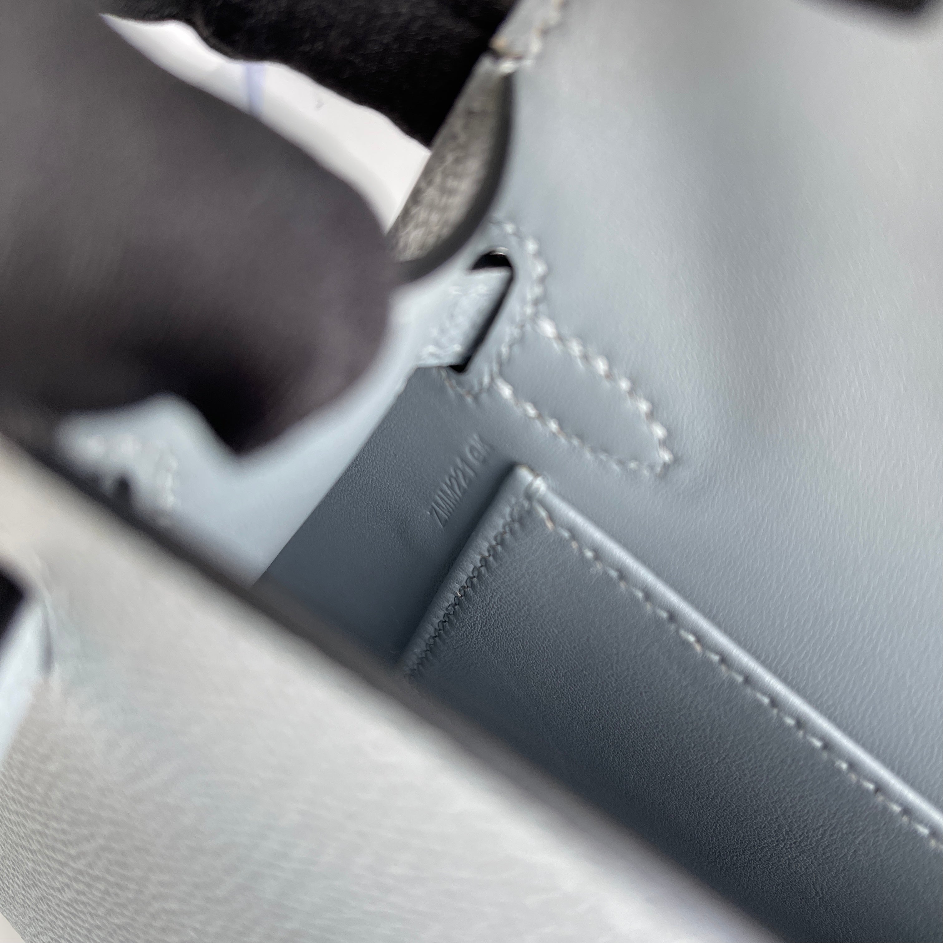 MINI KELLY II (20) EPSOM LEATHER CIEL WITH PALLADIUM HARDWARE (PHW)