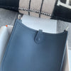 MINI EVELYNE (TPM) CLEMENCE LEATHER BLUE NUIT WITH PALLADIUM HARDWARE (PHW)