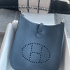 MINI EVELYNE (TPM) CLEMENCE LEATHER BLUE NUIT WITH PALLADIUM HARDWARE (PHW)