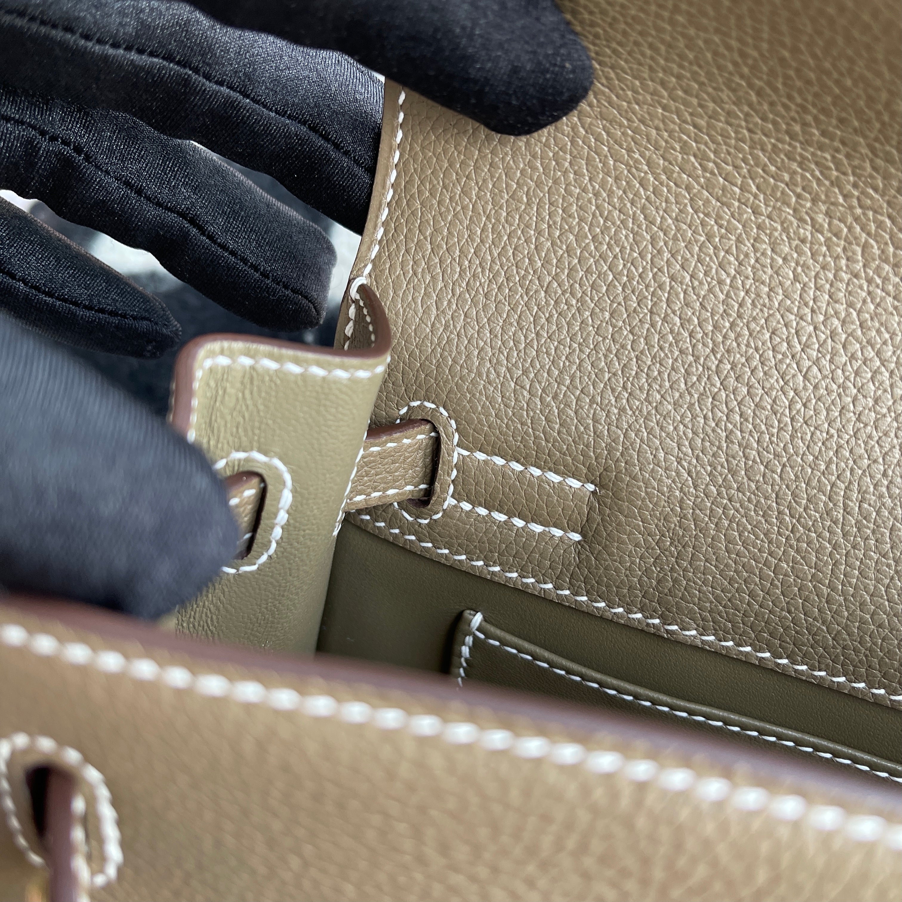 KELLY DANSE EVERCOLOR LEATHER ETOUPE WITH GOLD HARDWARE (GHW)