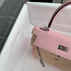 KELLY 25 SWIFT LEATHER ROSE SAKURA WITH PALLADIUM HARDWARE (PHW)
