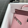 KELLY 25 SWIFT LEATHER ROSE SAKURA WITH PALLADIUM HARDWARE (PHW)