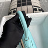 KELLY 28 EPSOM LEATHER BLEU ATOLL WITH PALLADIUM HARDWARE (PHW)