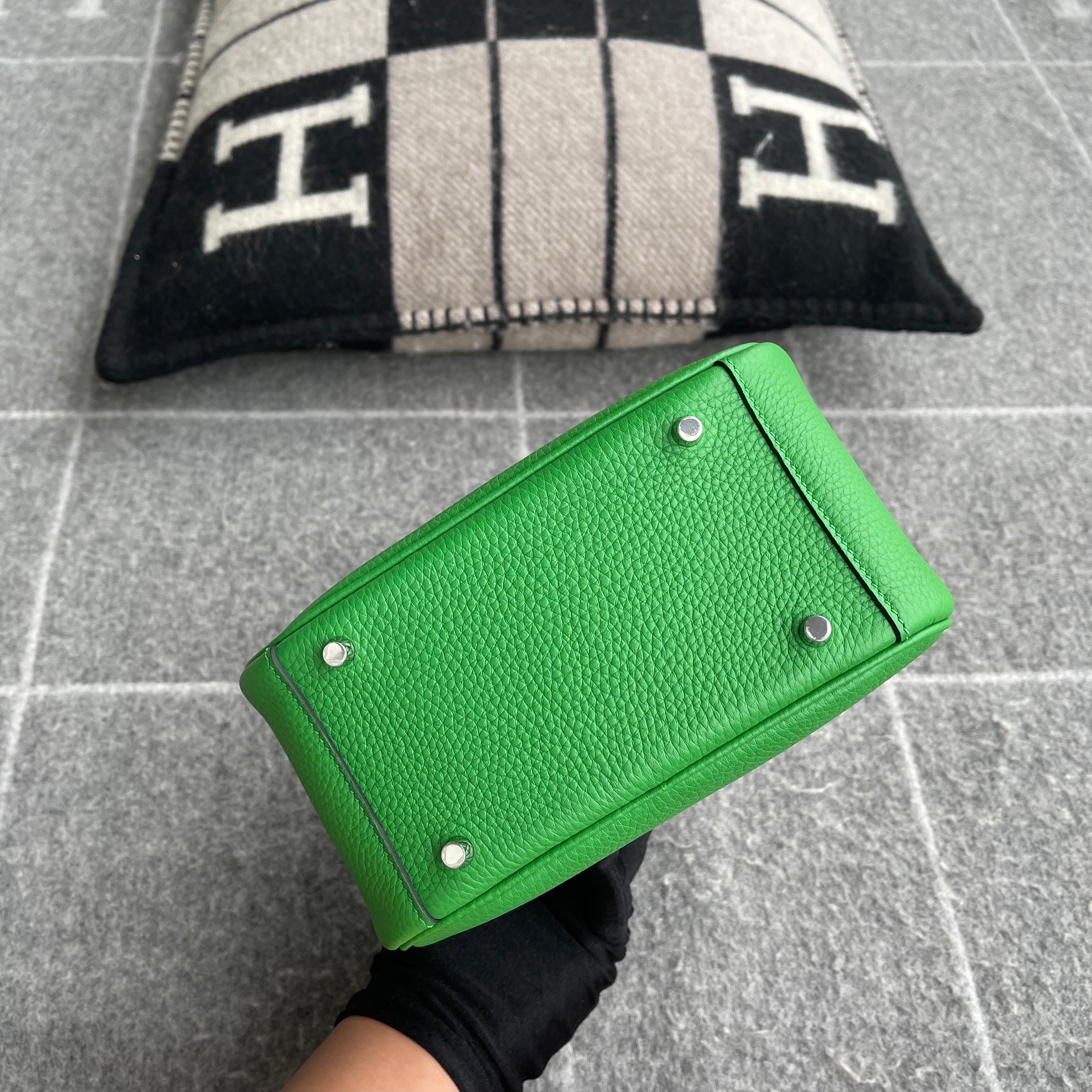 MINI LINDY 20 CLEMENCE LEATHER BAMBOO WITH PALLADIUM HARDWARE (PHW)