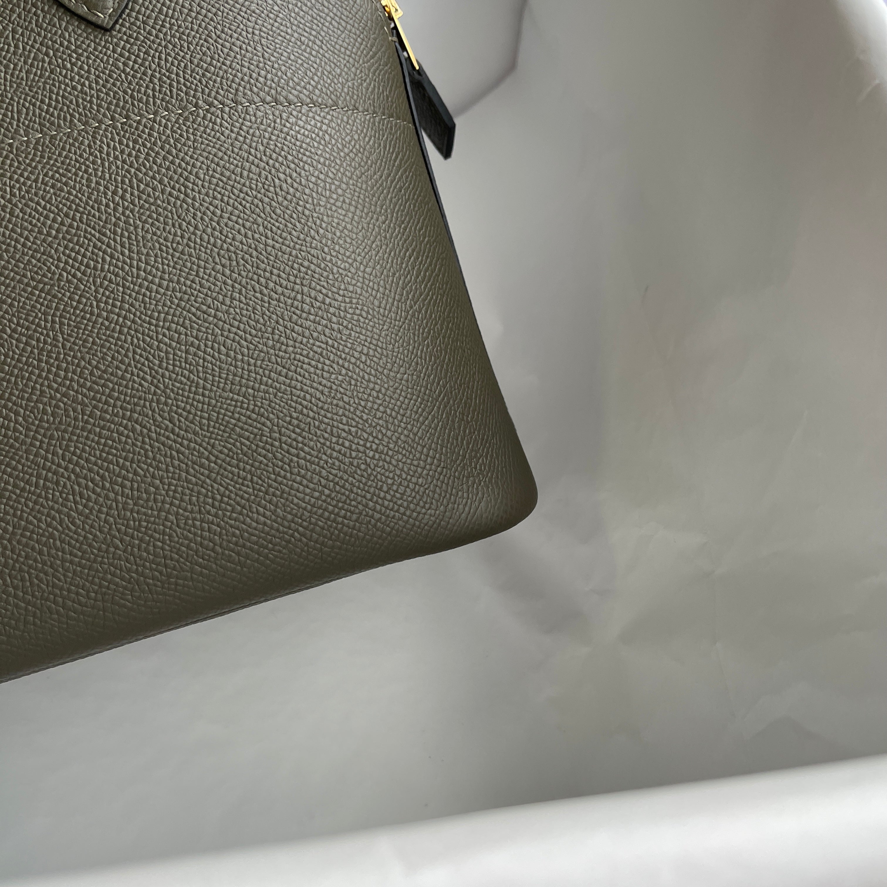 BOLIDE 27 EPSOM LEATHER VERT DE GRIS WITH GOLD HARDWARE (GHW)