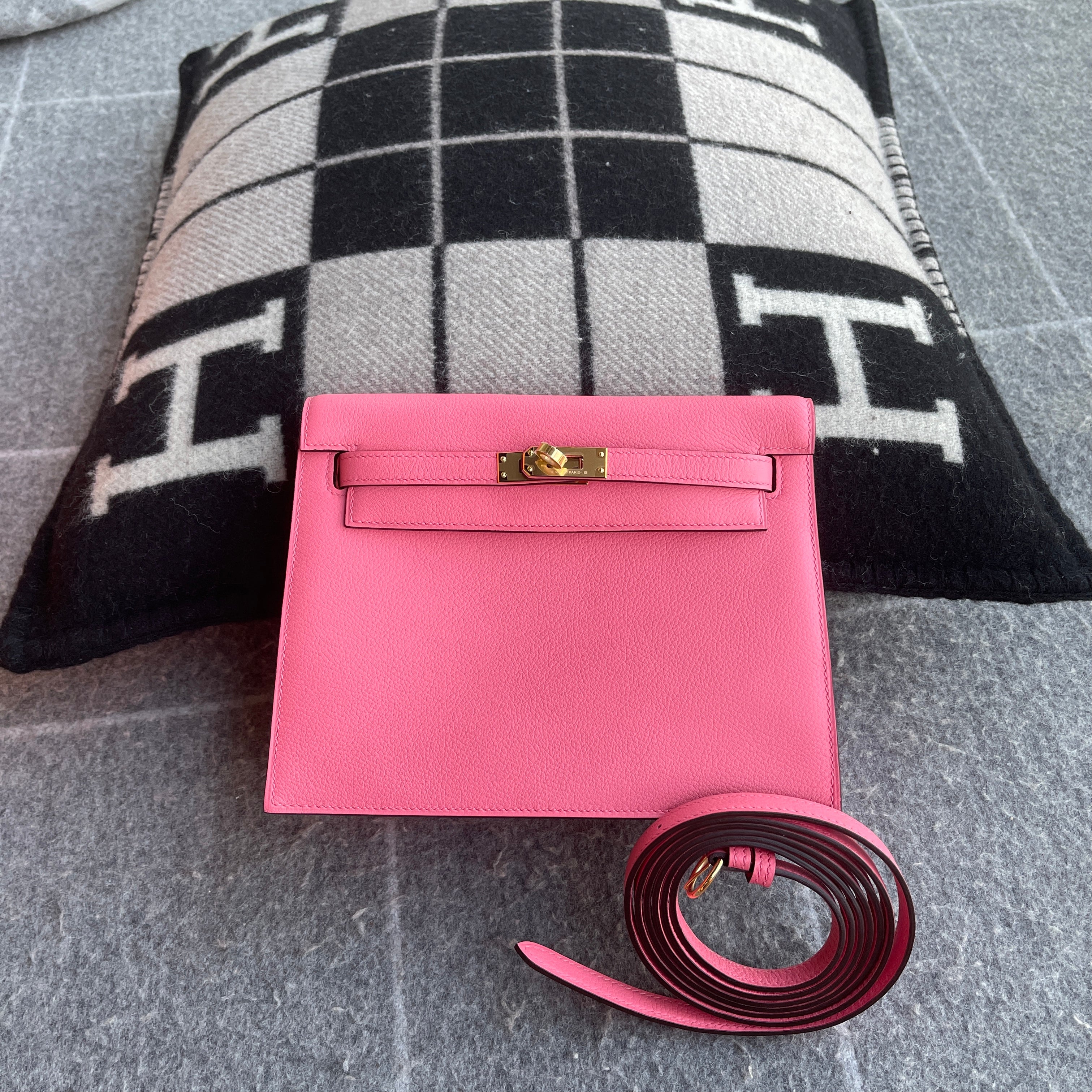 KELLY DANSE EVERCOLOR LEATHER ROSE AZALEE WITH GOLD HARDWARE (GHW)