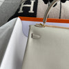 KELLY 25 TOGO LEATHER PEARL GREY WITH GOLD HARDWARE (GHW)