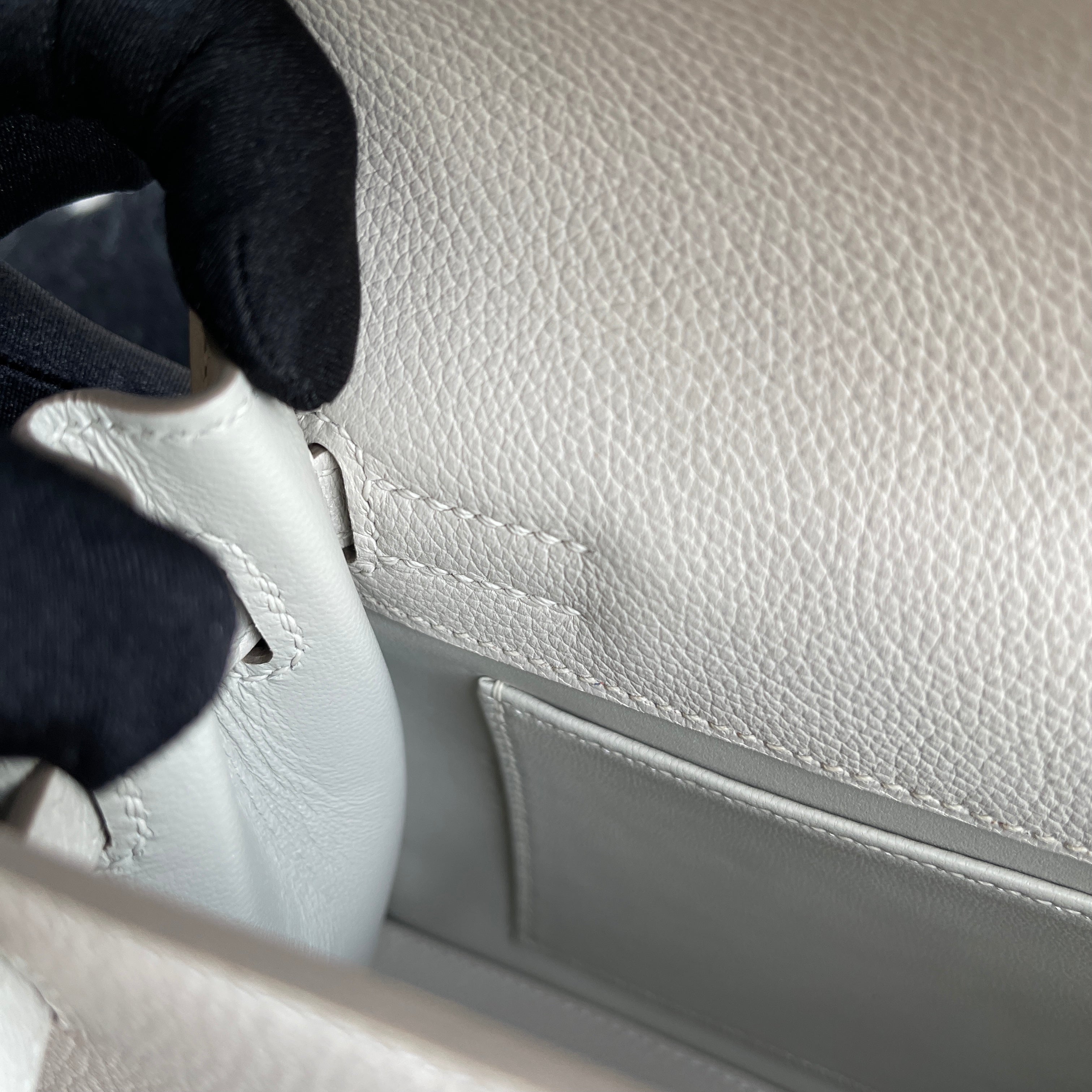KELLY DANSE EVERCOLOR LEATHER BLANC WITH PALLADIUM HARDWARE (PHW)