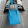 LINDY 26 CLEMENCE LEATHER BLUE ZANZIBAR WITH PALLADIUM HARDWARE (PHW)