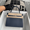 KELLY 25 TOGO LEATHER BLEU NUIT WITH PALLADIUM HARDWARE (PHW)