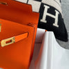 KELLY DANSE EVERCOLOR LEATHER ORANGE POPPY WITH GOLD HARDWARE (GHW)