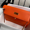 KELLY DANSE EVERCOLOR LEATHER ORANGE POPPY WITH GOLD HARDWARE (GHW)