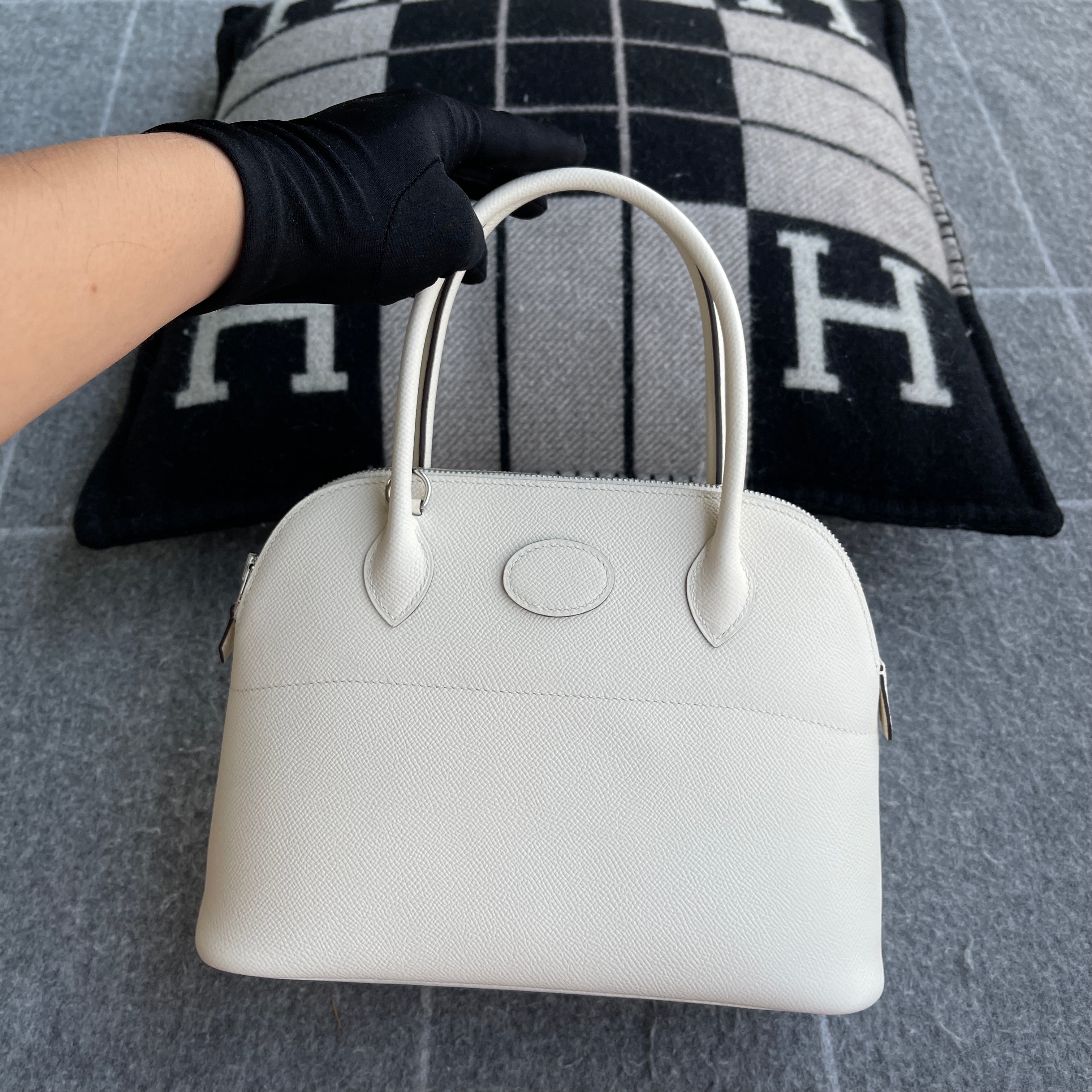 BOLIDE 27 EPSOM LEATHER NATA WITH PALLADIUM HARDWARE (PHW)