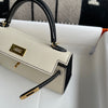 MINI KELLY II (20) EPSOM LEATHER HSS CRAIE & NOIR (BLACK) WITH GOLD HARDWARE (GHW)