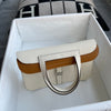 HALZAN 25 CLEMENCE LEATHER NATA & BISCUIT WITH PALLADIUM HARDWARE (PHW)