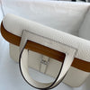 HALZAN 25 CLEMENCE LEATHER NATA & BISCUIT WITH PALLADIUM HARDWARE (PHW)