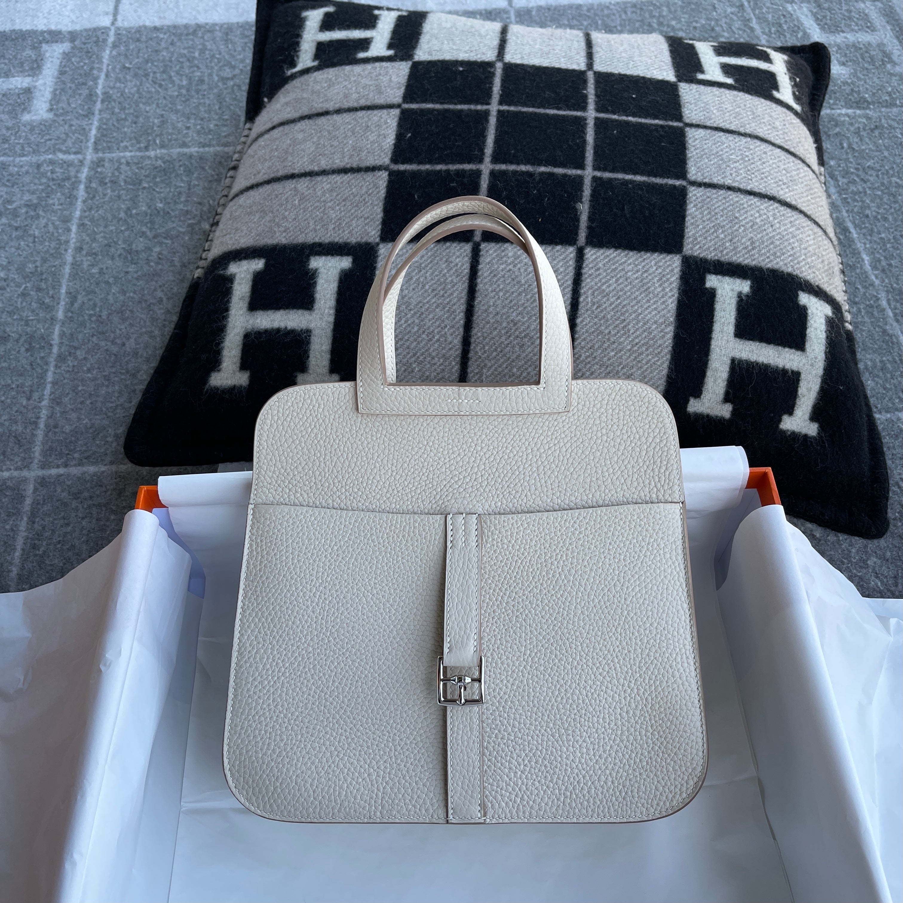 HALZAN 25 CLEMENCE LEATHER CRAIE WITH PALLADIUM HARDWARE (PHW)