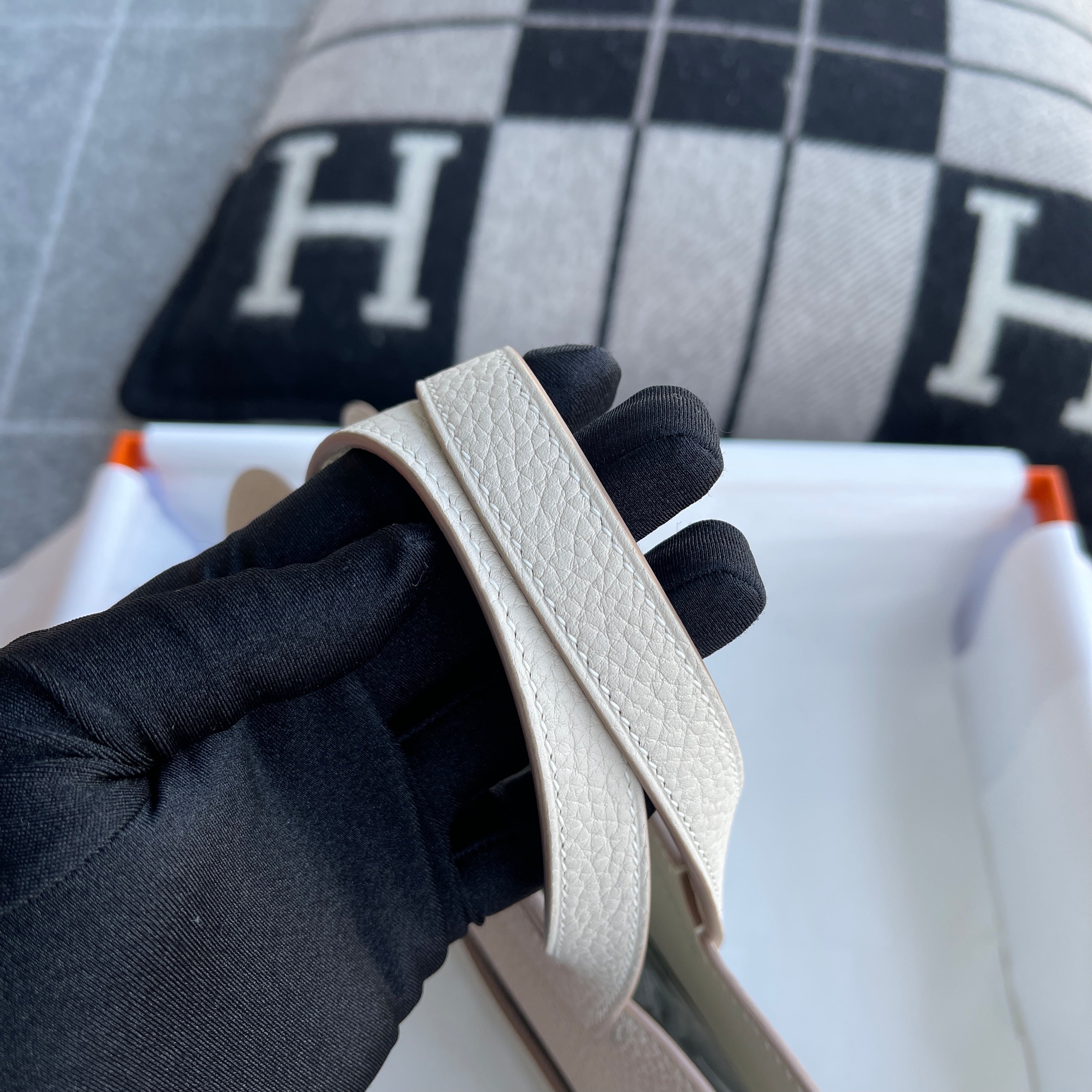 HALZAN 25 CLEMENCE LEATHER CRAIE WITH PALLADIUM HARDWARE (PHW)
