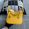 MINI LINDY 20 CLEMENCE LEATHER JAUNE AMBRE WITH GOLD HARDWARE (GHW)
