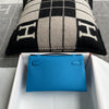 KELLY POCHETTE EPSOM LEATHER BLEU HYDRA WITH PALLADIUM HARDWARE (PHW)