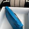 KELLY POCHETTE EPSOM LEATHER BLEU HYDRA WITH PALLADIUM HARDWARE (PHW)