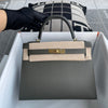 KELLY 28 EPSOM LEATHER VERT DE GRIS WITH GOLD HARDWARE (GHW)