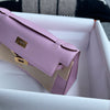 KELLY POCHETTE SWIFT LEATHER MAUVE SYLVESTRE WITH GOLD HARDWARE (GHW)