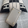MINI LINDY 20 CLEMENCE LEATHER GRIS ASPHALTE WITH GOLD HARDWARE (GHW)