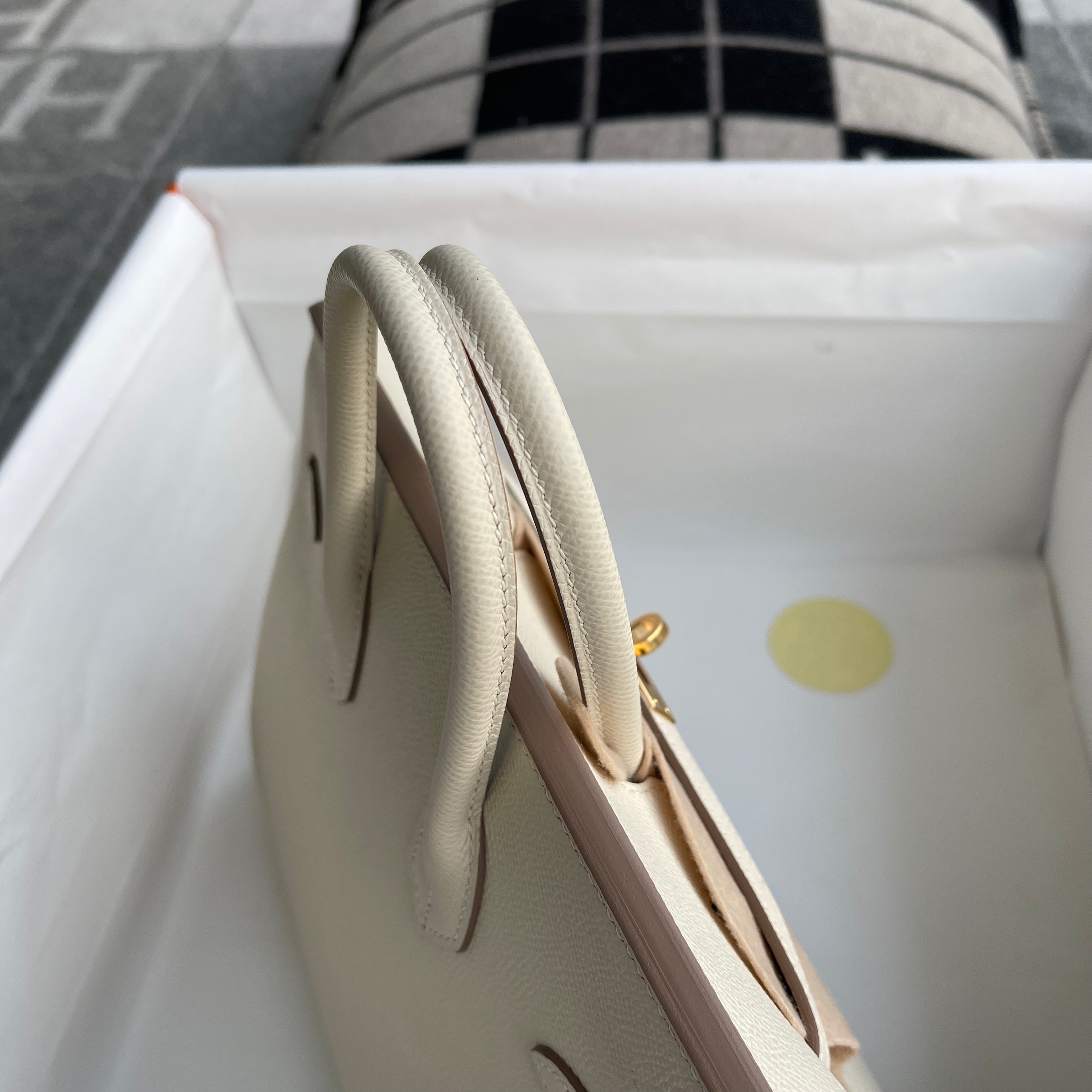 BIRKIN 25 EPSOM LEATHER CRAIE WITH GOLD HARDWARE (GHW)