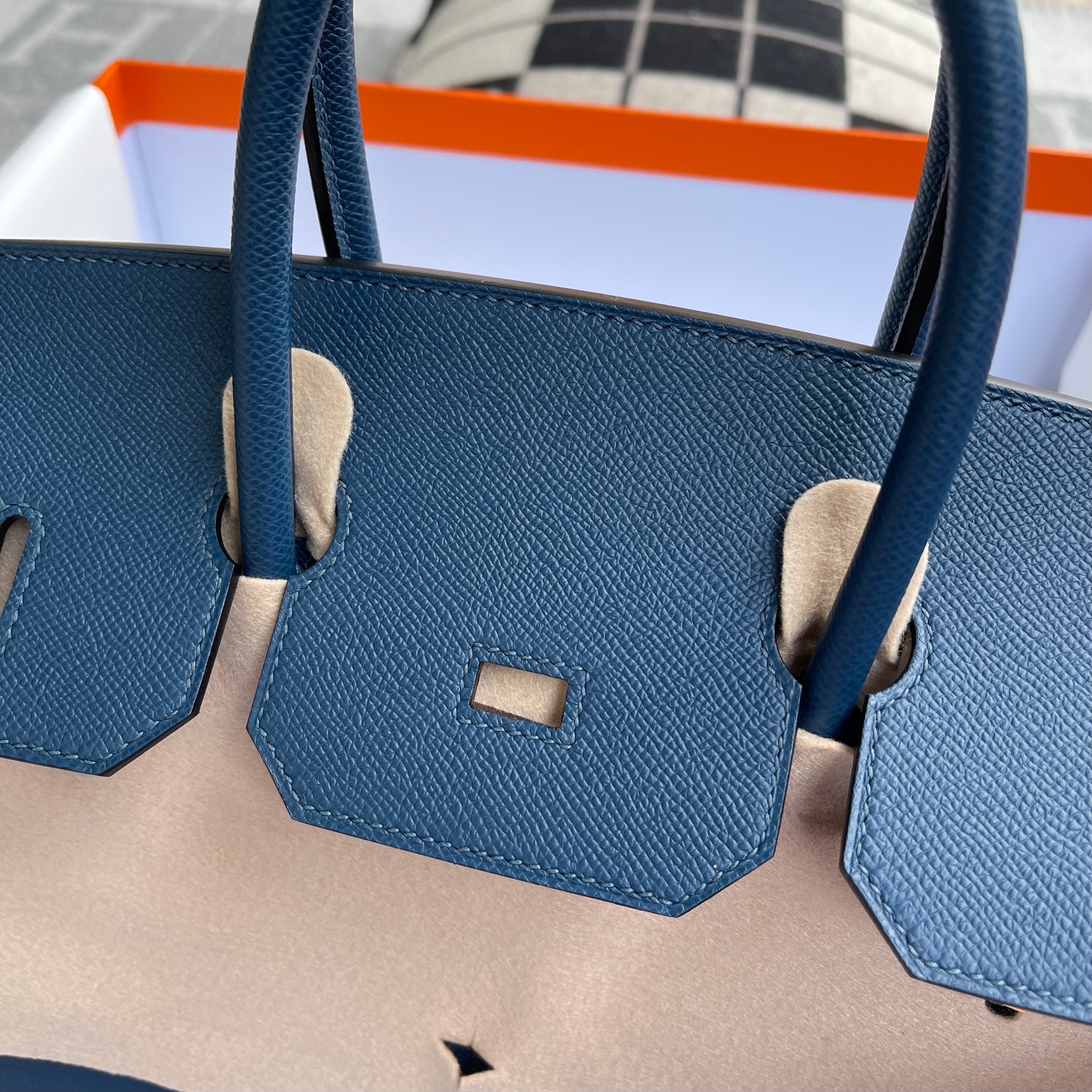 BIRKIN 35 EPSOM LEATHER BLUE DEEP WITH GOLD HARDWARE (GHW)