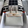 BIRKIN 25 TOGO LEATHER PEARL GREY WITH GOLD HARDWARE (GHW)
