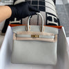 BIRKIN 25 TOGO LEATHER PEARL GREY WITH GOLD HARDWARE (GHW)