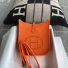 MINI EVELYNE (TPM) CLEMENCE LEATHER ORANGE WITH PALLADIUM HARDWARE (PHW)