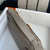 KELLY POCHETTE SWIFT LEATHER GRIS ASPHALTE WITH GOLD HARDWARE (GHW)