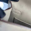 KELLY POCHETTE SWIFT LEATHER GRIS ASPHALTE WITH GOLD HARDWARE (GHW)