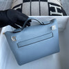 24/24 (MINI) EVERCOLOR & SWIFT LEATHER BLEU LIN WITH GOLD HARDWARE (GHW)