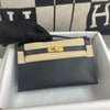 KELLY POCHETTE SWIFT LEATHER NOIR (BLACK) WTH GOLD HARDWARE (GHW)