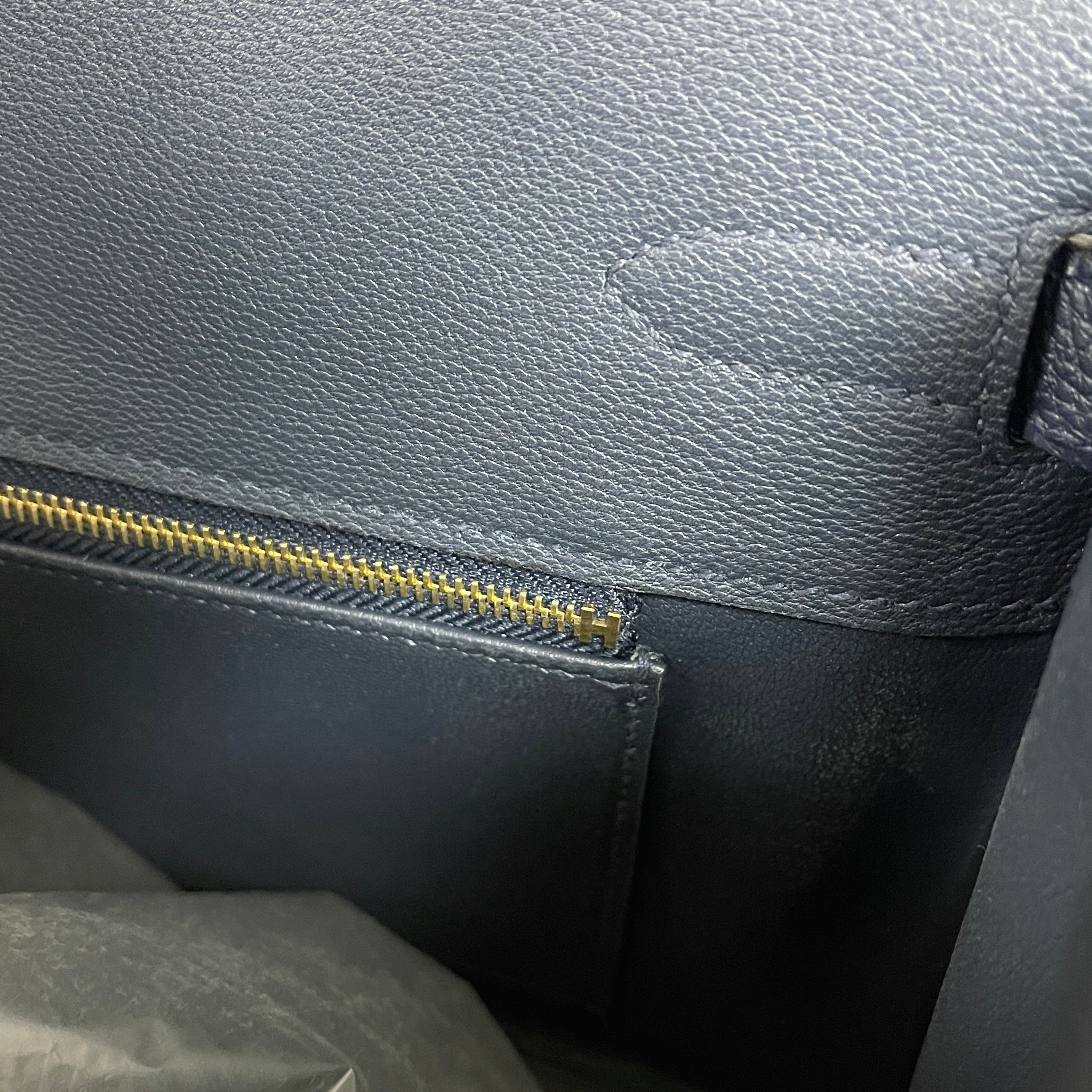 BIRKIN 30 TOGO LEATHER BLEU NUIT WITH ROSE GOLD HARDWARE (RGHW)