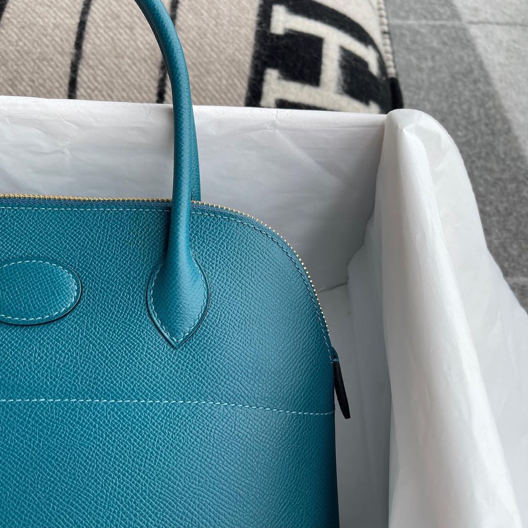 BOLIDE 27 EPSOM LEATHER VERT BOSPHORE WITH GOLD HARDWARE (GHW)
